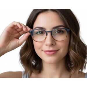 Salt. Tiffany Eyeglasses Japan | Round Blue-Brown Tortoise Frame